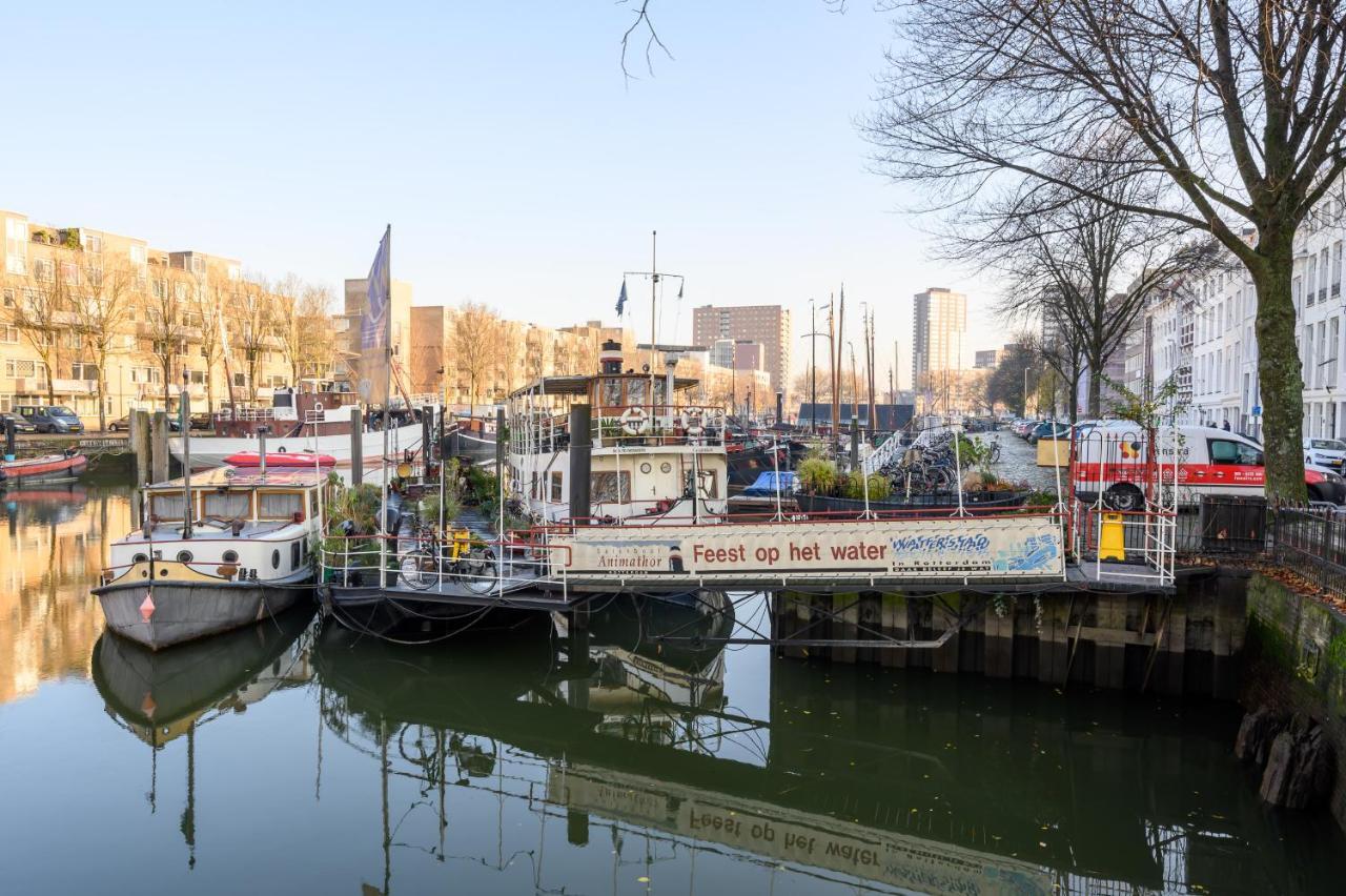 Boatapartment Animathor On Top Location Rotterdam Bagian luar foto